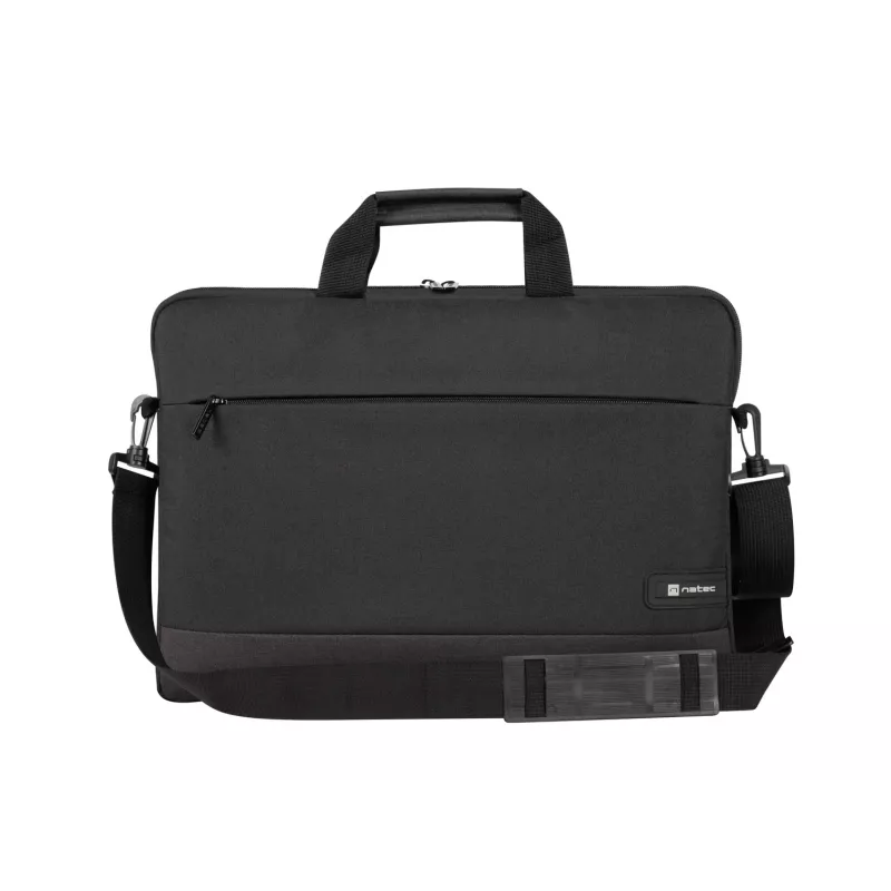 Briefcase NATEC Goa for 39.6 cm (15.6 inch) laptops, polyester, 1 chamber, shoulder strap, black