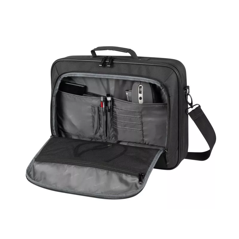 Briefcase NATEC Boxer Lite 39.6 cm (15.6 inch) – polyester, 2 compartments, shoulder strap, 410×305×65 mm, 750 g