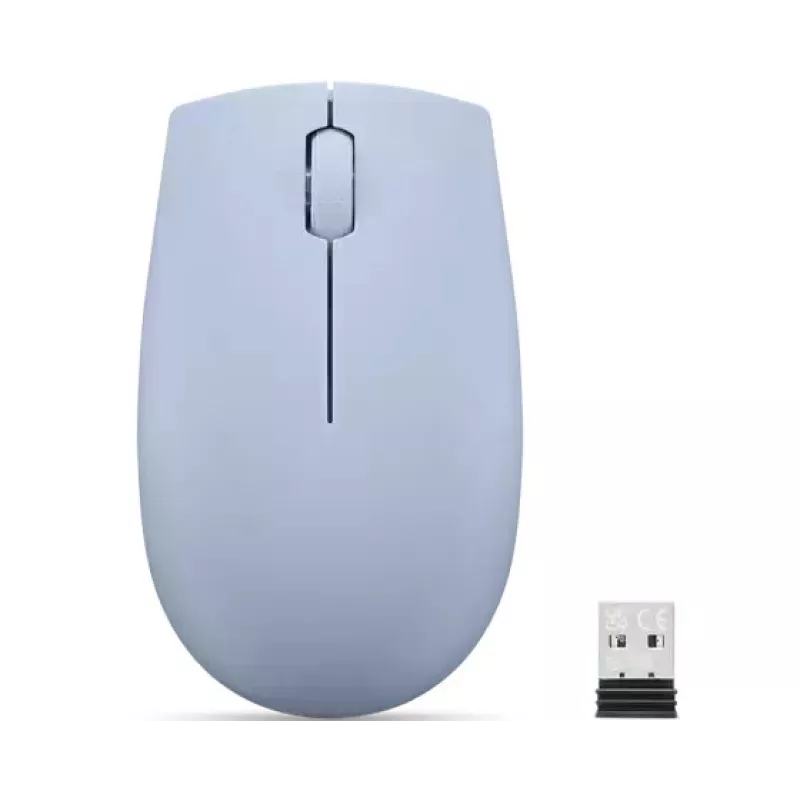 Wireless ambidextrous mouse Lenovo GY51L15679 — Frost Blue, RF 2.4 GHz, 1000 DPI, 3 buttons, AA battery
