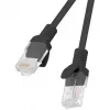 Network cable LANBERG PCU5-20CC-0025-BK RJ-45 Cat5e 0.25 m black, U/UTP, CCA, AWG26