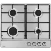 Built-In Hob Amica PGA6100BpR, 4 Gas Burners, Mechanical Control, Stainless Steel