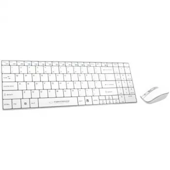 Kit Keyboard and Mouse Esperanza Liberty EK122W, White
