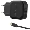 Qoltec 50188 mobile device charger Laptop, Smartphone, Smartwatch, Tablet, Telephone, Universal Black AC, DC Indoor