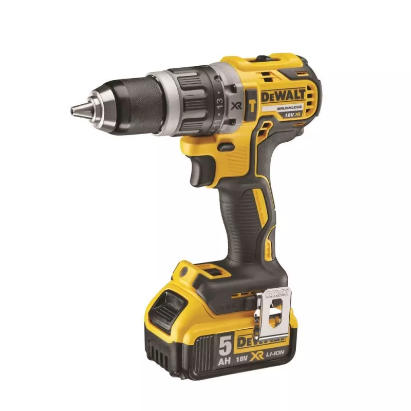 Cordless Drill DeWALT DCD796P2 18V Li-Ion 5Ah Keyless Chuck 13 mm, 2 Gears, 1.8 kg
