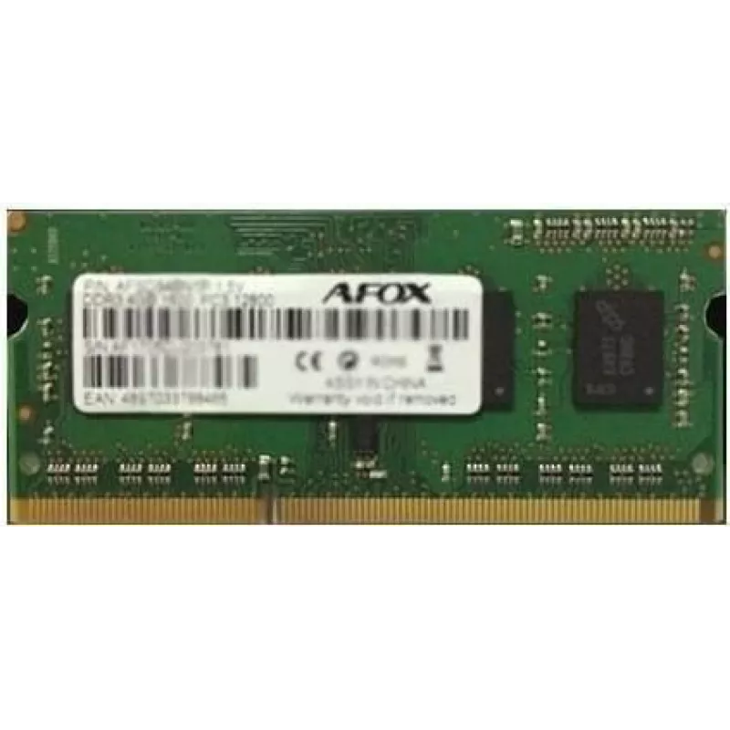 AFOX AFSD38BK1L - 8 GB - 1 x 8 GB - DDR3L - 1600 MHz - 204-pin SO-DIMM