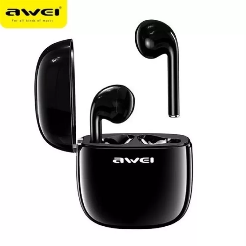 Earphones Awei T28 TWS+docking Black
