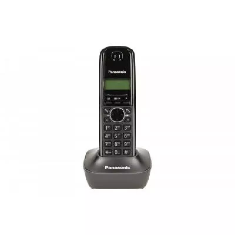 DECT telephone Panasonic KX-TG1611, black, 1.9 GHz, 1.25 inch display, up to 15 h talk, 50-contact phonebook
