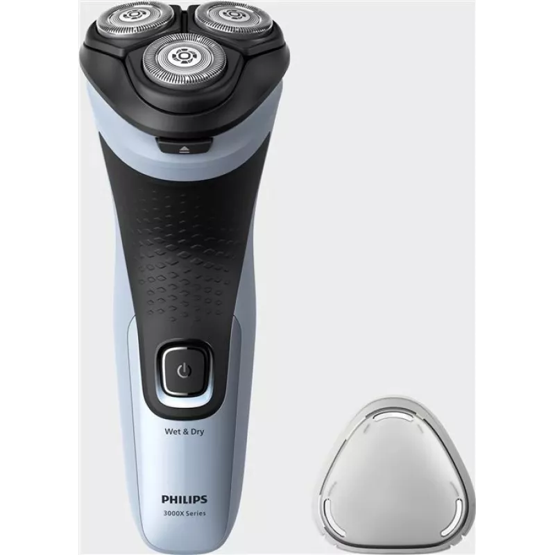 Electric rotary shaver Philips 3000X Series X3003/00 — 3-head, Wet & Dry, NiMH battery, 40 min runtime