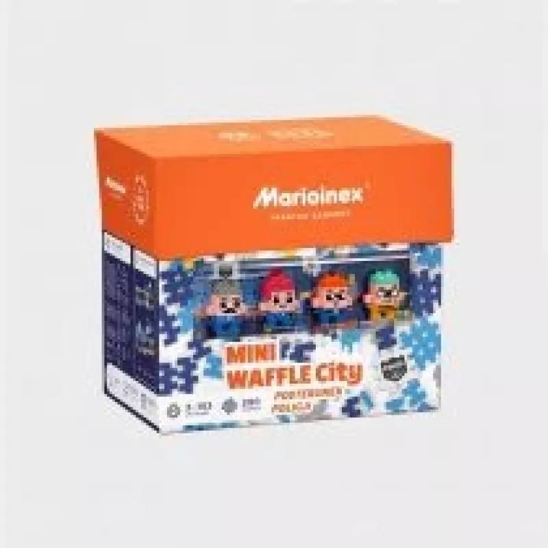 MARIOINEX Mini Waffle City Police Station Building Blocks, 280 pieces