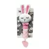 Soft plush sound toy TULILO Bunny 17 cm — cuddly rattle for infants and toddlers