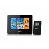 Digital weather station GreenBlue GB526 Black — indoor -20…60°C, outdoor -40…70°C, humidity -20…95%, clock, moon phase