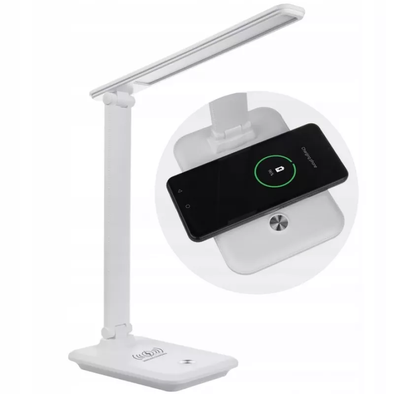 LED desk lamp MACLEAN MCE616W 9W with built-in Qi wireless charger