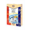 Vacuum bags 4 pcs by km, model KM-B02 — replacement microfilter bags for compatible vacuum cleaners (Damaged Box)
