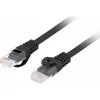 Network cable LANBERG PCU6-10CU-0025-BK Cat6 F/UTP RJ-45 0.25 m Black