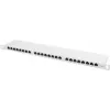 Lanberg PPS6-0024-S 24-Port Cat.6 Shielded Patch Panel 0.5U 19 inch Rack Mount Grey