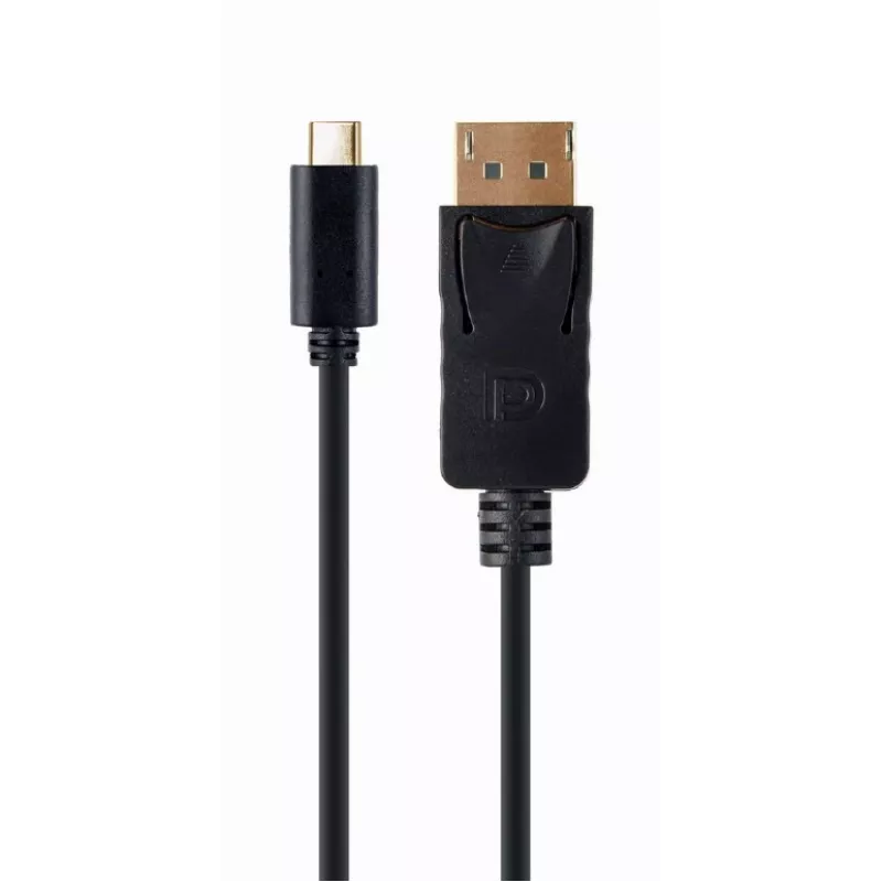 USB graphics adapter Gembird A-CM-DPM-01 with USB-C, supports up to 3840×2160, USB 2.0 / 3.2 Gen 2, black, 2 m cable