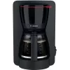 Drip coffee maker Bosch TKA2M113, 1.25 L water tank, 15 cups, black