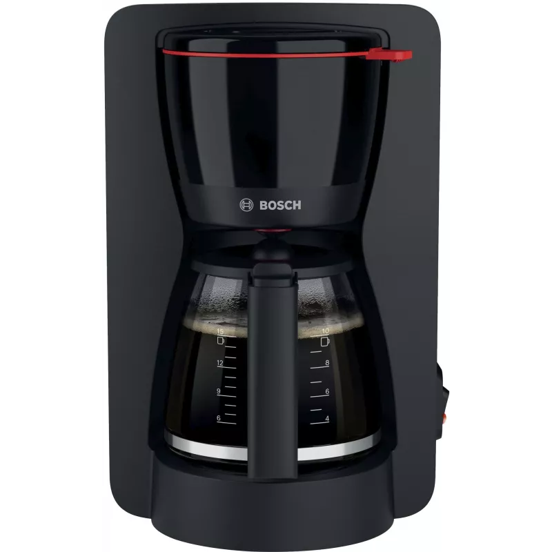 Drip coffee maker Bosch TKA2M113, 1.25 L water tank, 15 cups, black