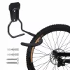 Wall bike mount MACLEAN MC-433 vertical bicycle hanger, foldable, adjustable width, for bikes up to 20 kg, black