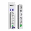 Power Extension Qoltec 50290 1.8m 5 AC Outlets Indoor White