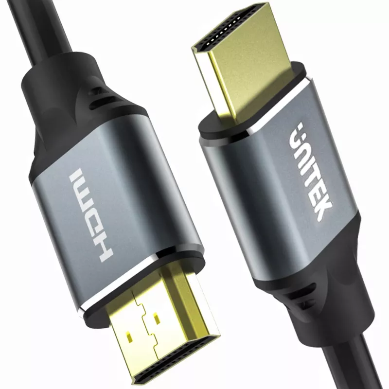 HDMI cable Unitek C138W 2 m — HDMI 2.1, 48 Gbit/s, 4K/120Hz, HDR10 & Dolby Vision, ARC, gold-plated connectors
