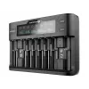 Battery charger everActive UC-800 AC 12V 3A — for LiFePO4/LiPo/NiMH, supports AA/AAA/9V, up to 10 batteries, 12 V input, built-in display, black