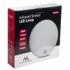 Wall LED lamp MACLEAN MCE357W with IR motion sensor, white, outdoor/indoor