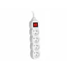 PowerWatch 3 m (4 socket) white with power switch