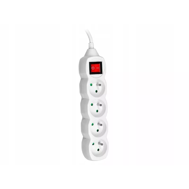 PowerWatch 3 m (4 socket) white with power switch
