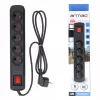 Power strip ARMAC R5 — 5 outlets, 5 m cable, black
