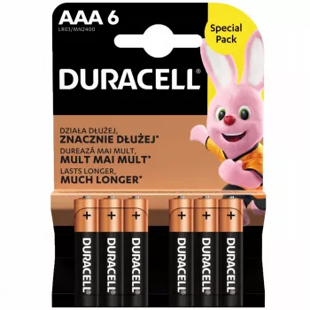 Battery Duracell AAA R03 6 pcs.