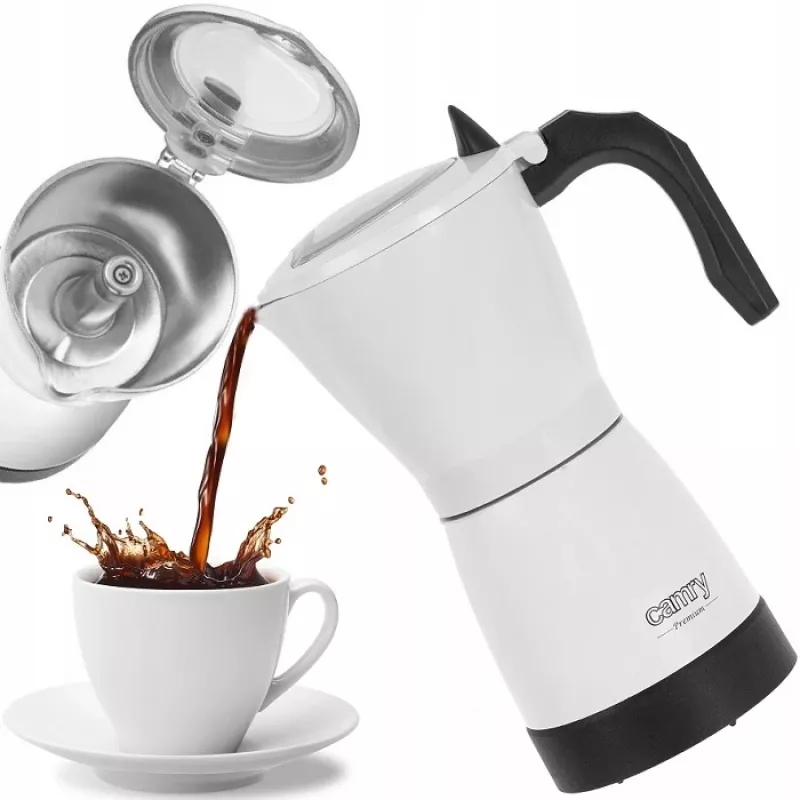 Camry | Electric Moka Coffe Maker | CR 4415w | 480 W | White