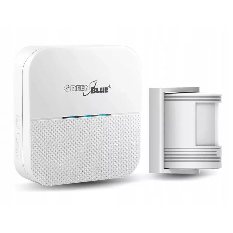 GreenBlue GB212 Wireless input siren, motion sensor 52 white tunes, 230V, max. 8 sensors