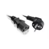 Power cable SAVIO CL-146 — 3 m, IEC C13 to IEC Type E, black