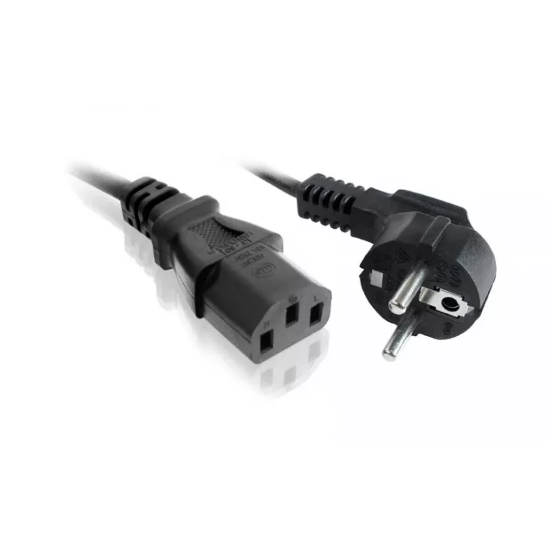 Power cable SAVIO CL-146 — 3 m, IEC C13 to IEC Type E, black