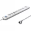 Surge Protector Qoltec 50293 White 8 AC outlets 230 V