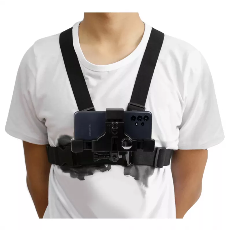 Sports Harness MACLEAN MC-445 — universal chest mount for phones, cameras and GoPro