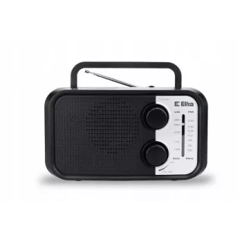 Portable radio Eltra DANA black — FM/AM receiver, compact design