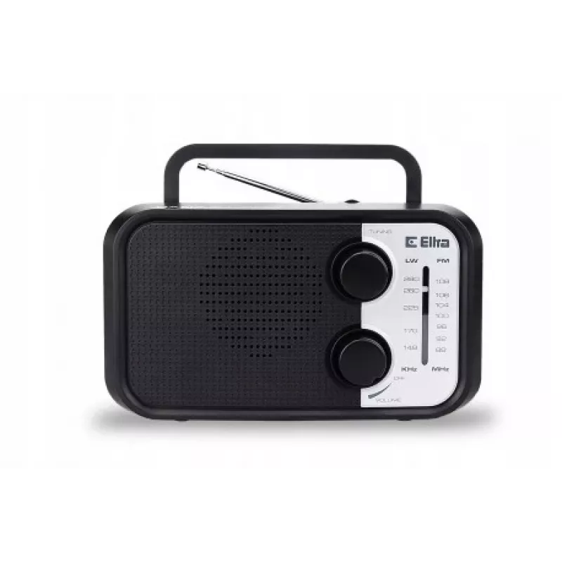 Portable radio Eltra DANA black — FM/AM receiver, compact design