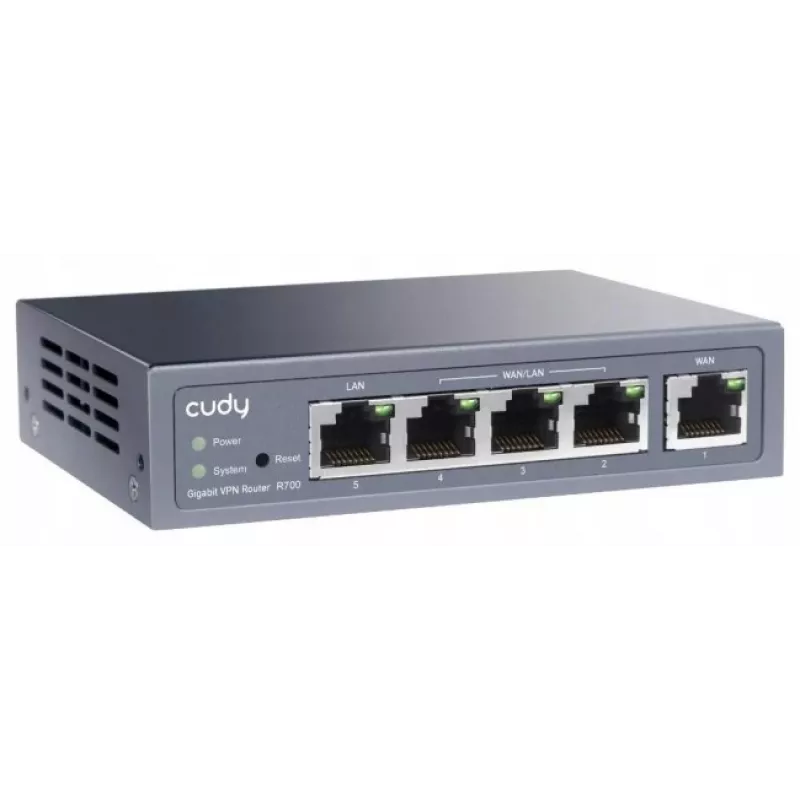 Cudy Gigabit Multi-WAN VPN Router wired router Fast Ethernet, Gigabit Ethernet Grey
