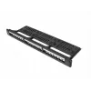 Lanberg PPKS-1124-B 24-Port 1U 19-Inch Blank Keystone Patch Panel, Black ABS