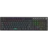 iBOX Aurora K-6 IKGMK6 Mechanical Low-Profile Gaming Keyboard, Wired + RF Wireless + Bluetooth, KRGD Red switches, LED backlight, QWERTY English, Black