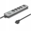 Surge Protector Qoltec 50270 Grey 5 AC outlets 230V