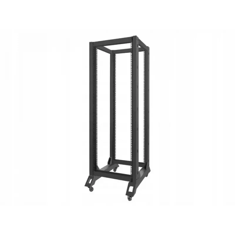 Lanberg OR01-6832-B Open Frame Rack 32U 600x800 mm Black RAL9004
