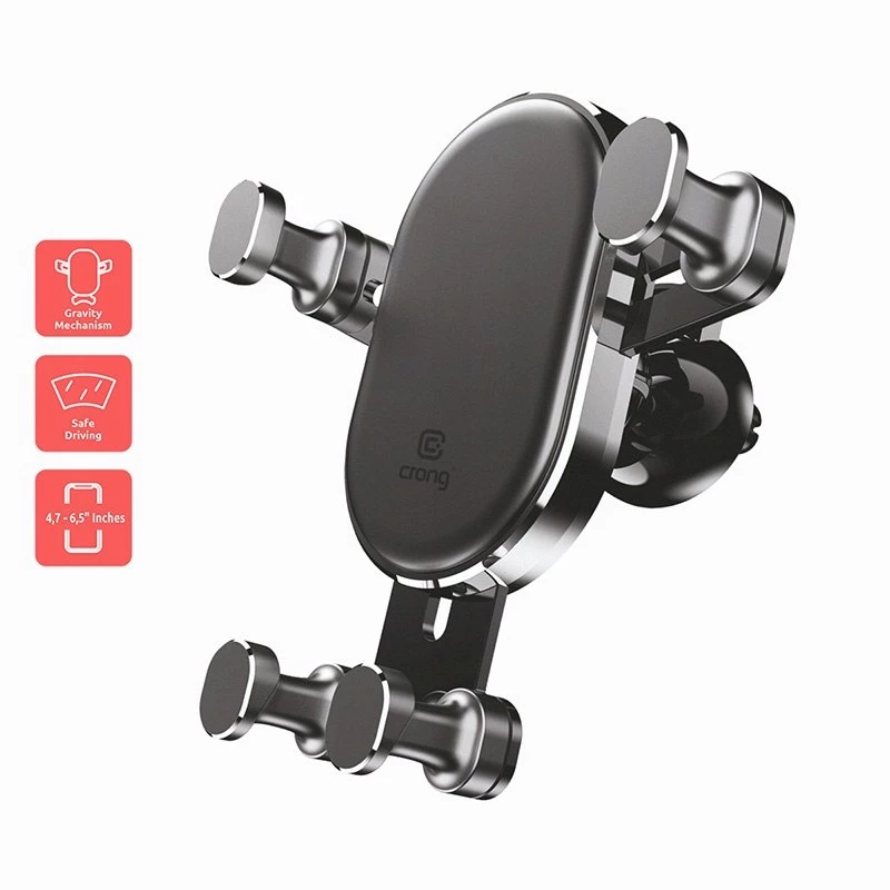 Car holder Crong CRG-CH5-BLK — adjustable-angle universal phone mount