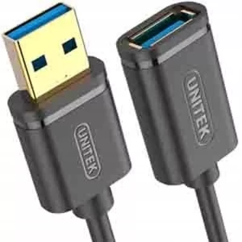 Unitek Y-C4030GBK USB 3.1 Gen 1 Extension Cable, Type-A Male to Female, 3 m, Black
