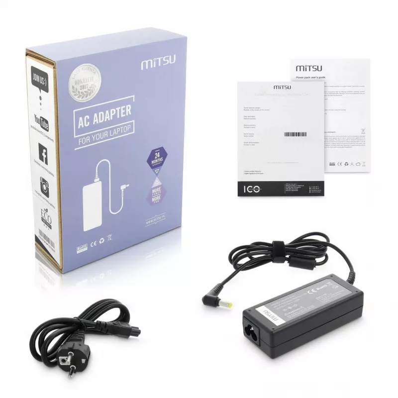 Power supply MITSU for Acer 5ZM004 — 19V 3.42A AC adapter compatible with Acer laptops