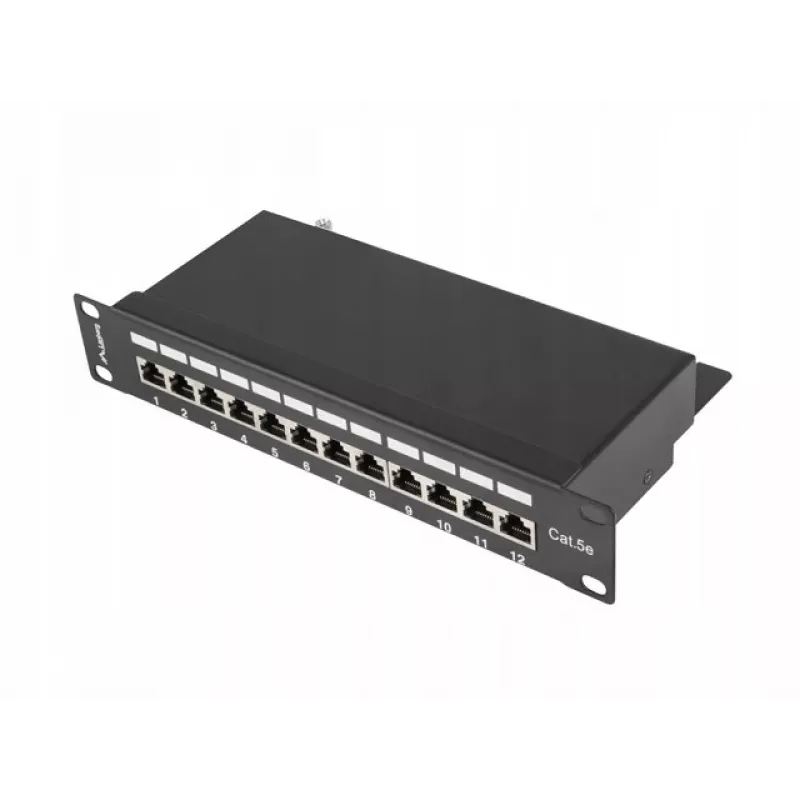 Patch panel 1U Lanberg PPF5-9012-B