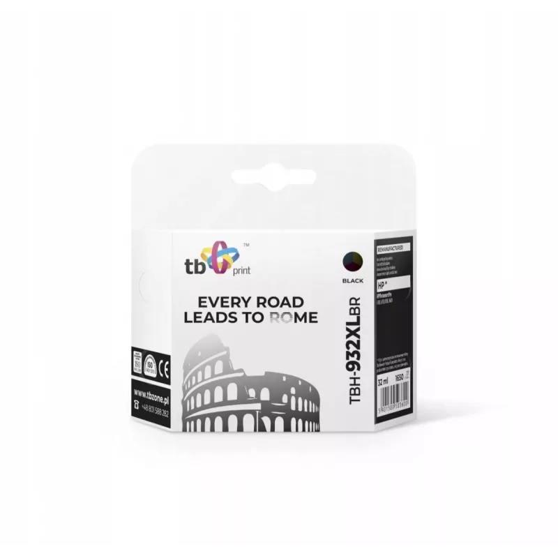 Ink Cartridge for HP Ps Pro 8100 TBH-932XLBR Bk Ref.