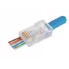 RJ-45 wire connector Alantec WT118, RJ45 male straight, Cat5e, U/UTP (UTP), translucent white, pack of 100
